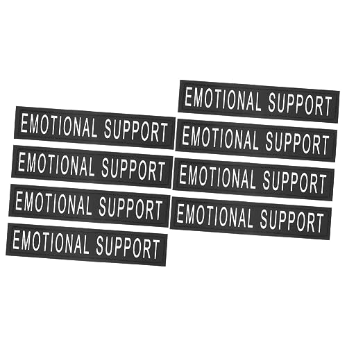 INOOMP 4paare Reflektierende Haustiergeschirr Aufnäher Mit Selbstklebendem Design Für Emotionalen Support Geeignet Für Kleine Hunde Einfach Anzubringen Und Langlebig von INOOMP