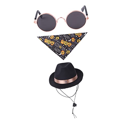 INOOMP 4 Sätze Halloween-Hut Hunde-Outfit Hundemütze Kostümzubehör Für Haustierpartys Haustierzubehör Hundekostümhut Brillenzubehör Cosplay-kostüm Welpenbrille Welpen-Bandana Polyester INOOMP 4 Sätze Halloween-Hut Hunde-Outfit Hundemütze Kostümzubehör Für Haustierpartys Haustierzubehör Hundekostümhut Brillenzubehör Cosplay-kostüm Welpenbrille Welpen-Bandana Polyester von INOOMP