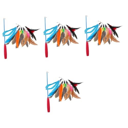 INOOMP 4sätze Katzen Spielzeug Interaktives Teleskop-katzenangel Mit Ersatzköpfen Roter Griff Blauer Stab Fördert Bewegung Und Spielspaß Für Gesunde Katzen Für Gemeinsame INOOMP 4sätze Katzen Spielzeug Interaktives Teleskop-katzenangel Mit Ersatzköpfen Roter Griff Blauer Stab Fördert Bewegung Und Spielspaß Für Gesunde Katzen Für Gemeinsame von INOOMP