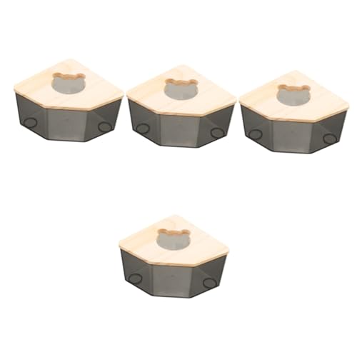 INOOMP 4 Stücke Hamster Sandbad Badewanne Chinchilla Sandbad Box Acryl Sicher für Haustiere INOOMP 4 Stücke Hamster Sandbad Badewanne Chinchilla Sandbad Box Acryl Sicher für Haustiere von INOOMP