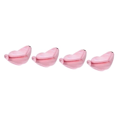 INOOMP 4 Stück Banane Haustierbett Hundebetten für kleine Hunde Kaninchen pet Bed haustierfeldbett Kaninchenbetten Nester für Hamster beschwichtigen Kleine Tiere Hundehütte Hase Igel von INOOMP