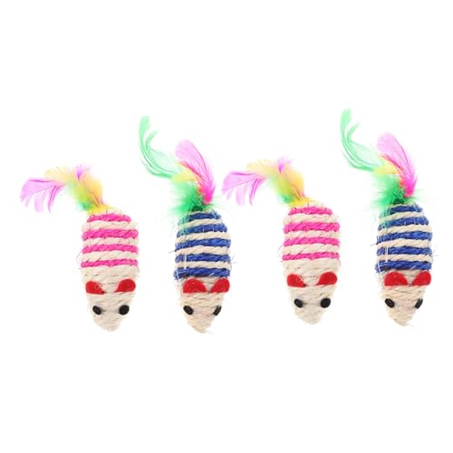 INOOMP 4 Stück Cartoon-Katzenspielzeug interaktives Spielzeug catchring Kätzchen neckendes Spielzeug Katze lustig Spielzeuge Spielzeug für Katzen und Mäuse Interaktives Katzenspielzeug INOOMP 4 Stück Cartoon-Katzenspielzeug interaktives Spielzeug catchring Kätzchen neckendes Spielzeug Katze lustig Spielzeuge Spielzeug für Katzen und Mäuse Interaktives Katzenspielzeug von INOOMP
