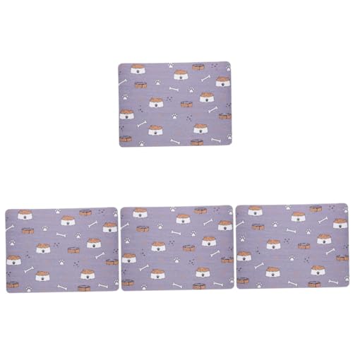 INOOMP 4 Stücke Dicke Wiederverwendbare Haustier Matte Hund Wasser Schüssel Pad Saugfähigen Katze Lebensmittel Matte Für Sauberen Boden INOOMP 4 Stücke Dicke Wiederverwendbare Haustier Matte Hund Wasser Schüssel Pad Saugfähigen Katze Lebensmittel Matte Für Sauberen Boden von INOOMP