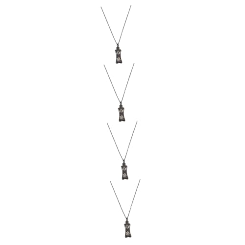 INOOMP 4-teiliges Feuerbestattungs-halsketten-urnen-Set Für Hundeasche Eleganter Edelstahl- Für Die Asche Eines Geliebten Hundes von INOOMP