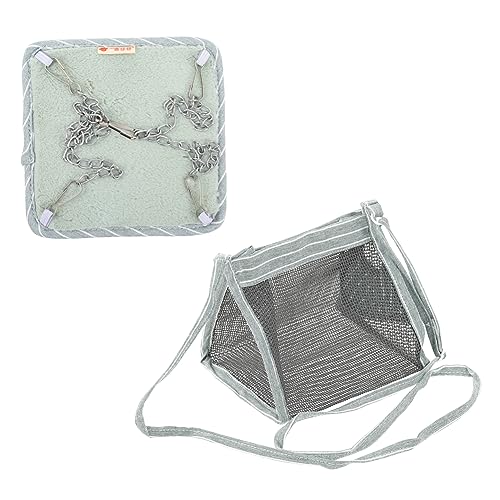 INOOMP 4 Stück Hamster Hängematte Hamster Reisen Chinchilla-Outdoor-Tasche Hamster Hängebett Eichhörnchen Käfig Reise-Einkaufstasche Transportbox Für Haustiere Klein Stoff Hamstertasche von INOOMP