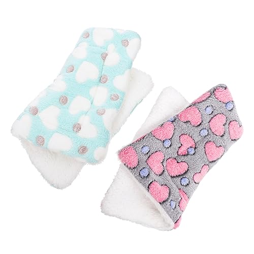 INOOMP 4 Stück Hamster Pad Hamster Bett hamsterbett meerschweinchen Bett Kaninchen-Fleece-Pad Matratze Schlafmatten Meerschweinchen Winterkissen kleines Haustierkissen Korallenvlies INOOMP 4 Stück Hamster Pad Hamster Bett hamsterbett meerschweinchen Bett Kaninchen-Fleece-Pad Matratze Schlafmatten Meerschweinchen Winterkissen kleines Haustierkissen Korallenvlies von INOOMP