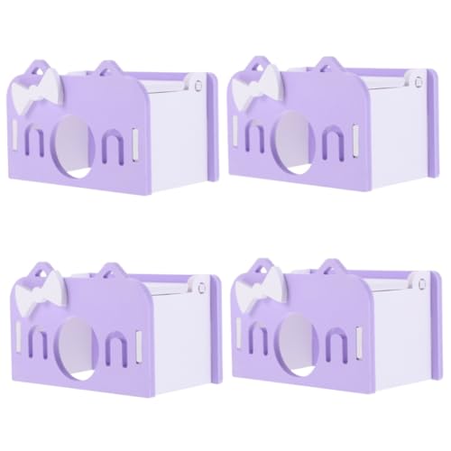 INOOMP 4 Stücke -freundliche Dekorative Hideout Hamster PVC Ratte Villa Sicher Hamster Spielhaus von INOOMP