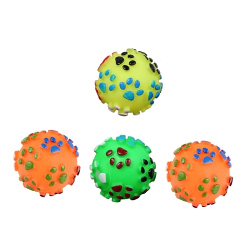 INOOMP Quietschendes Kauspielzeug Für Hunde 4 Stück Entzückendes Molarenspielzeug Verschleißfest Für Hunde Zahnungsspielzeug Zufällige Farbe von INOOMP