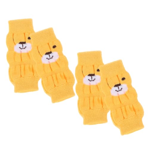 INOOMP 4stücke rutschfeste Hundesocken Aus Beinschutz Für Hunde Knieschoner Warm Und Komfortabel Für Welpen Und Kleine Hunde Haustier-socken Mit Süßem Design von INOOMP