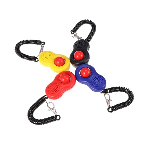 INOOMP 4stücke Clicker Für Haustiertraining Professionelles Design Für Hunde Und Katzen Mit Elastischem Ring Und Handgelenkband Für Gehorsamkeit Und Tricks von INOOMP