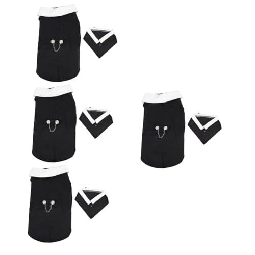 INOOMP 4 Stück Haustieranzug Haustier stilvolle Kleidung Haustier-Outfits für Hunde hundekleidung hundebekleidung Kleider Anzüge bequemer Hundeanzug Formelle Kleidung für Haustiere Anmut INOOMP 4 Stück Haustieranzug Haustier stilvolle Kleidung Haustier-Outfits für Hunde hundekleidung hundebekleidung Kleider Anzüge bequemer Hundeanzug Formelle Kleidung für Haustiere Anmut von INOOMP