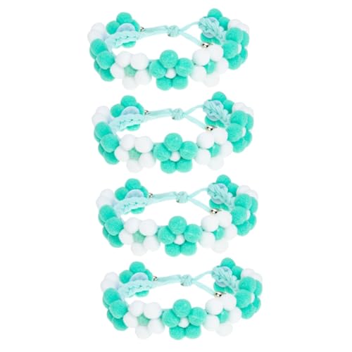 INOOMP 4stücke Pet Mit Handgefertigtem Blumenmotiv Stilvolles Und Verstellbares Und Hundehalsband Für Feste Hochzeiten Und Alltag INOOMP 4stücke Pet Mit Handgefertigtem Blumenmotiv Stilvolles Und Verstellbares Und Hundehalsband Für Feste Hochzeiten Und Alltag von INOOMP
