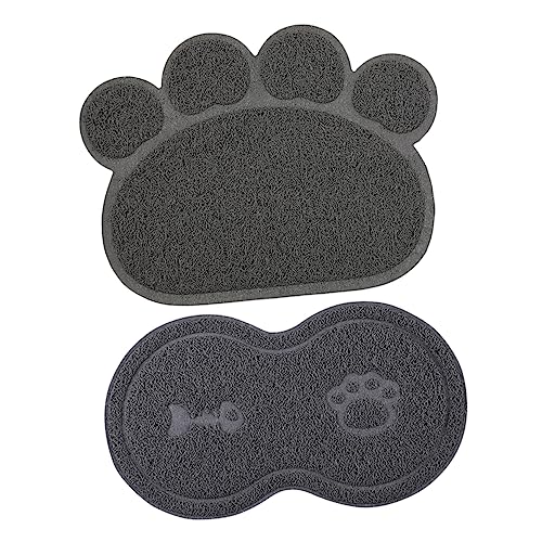 INOOMP 4 Stück Haustiermatte Hunde Matte hundepolster Bodenmatte aus Silikon Futtermatte aus Silikon Tischsets Katze Fressnapf Pad Tischset für Katzenfutter Welpen Schale Matte PVC von INOOMP