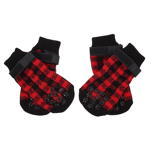 INOOMP Hundesocken Weihnachtssocken für Hunde Weihnachtsschuhe für Haustiere - Kratzsocken für Haustiere von INOOMP