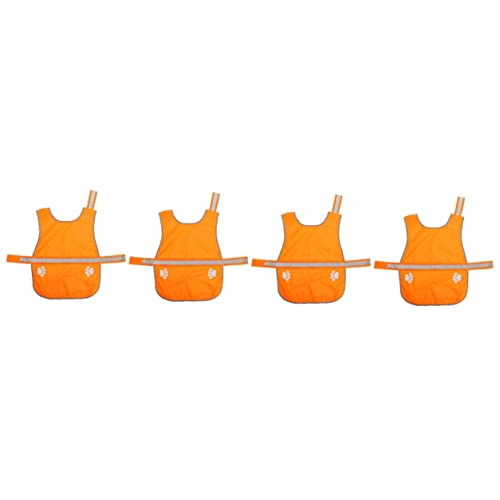 INOOMP 4stücke Reflektierende Hundeweste Aus Oxfordstoff Leuchtende Farbe Sicherheitsweste Für Outdoor-aktivitäten Geeignet Für Hunderassen INOOMP 4stücke Reflektierende Hundeweste Aus Oxfordstoff Leuchtende Farbe Sicherheitsweste Für Outdoor-aktivitäten Geeignet Für Hunderassen von INOOMP