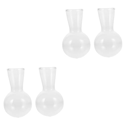 INOOMP 4stücke Hydroponische Glasvase Elegante Glaskugeln Für Pflanzenarrangements Dekoration Und Terrarien Für Wohnzimmer Schlafzimmer Und Bürogestaltung von INOOMP