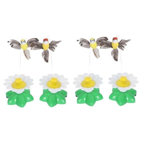 INOOMP 2sets Elektronisches Katzenspielzeug Mit Fliegendem Vogel Interaktives Katzenspielzeug Für Vögel Und Katzen Interaktives Spielzeug 2 Stück * 2 von INOOMP