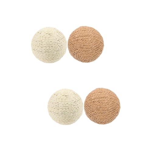 INOOMP 4 Stück Katze Sisalkugel Katzenmöbel Kratzballspielzeug Kätzchen Beißspielzeug Kratzball Für Haustiere Katzenspielzeugball Kätzchen Spielzeug Katzenspielzeug Sisalball Hanfseil INOOMP 4 Stück Katze Sisalkugel Katzenmöbel Kratzballspielzeug Kätzchen Beißspielzeug Kratzball Für Haustiere Katzenspielzeugball Kätzchen Spielzeug Katzenspielzeug Sisalball Hanfseil von INOOMP