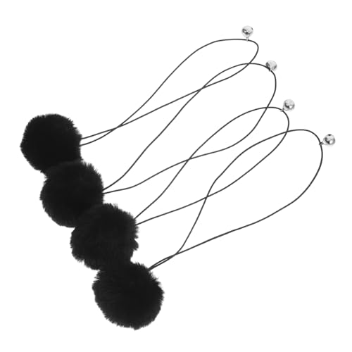 INOOMP 4 Stück Katzen Kratzbaum Ersatzbälle mit Glocken Interaktive Spielzeugbälle für Katzenbäume Plüschbälle für Katzen Vielseitig Einsetzbar Sicher und Langlebig von INOOMP