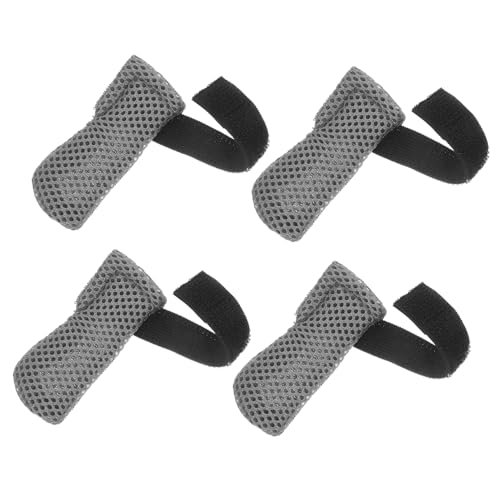 INOOMP 4 Stück Katzen Pfotenschutz Socken Warm rutschfest Für Baden Füttern Pflege Nagelpflege Haustier Schuhe von INOOMP