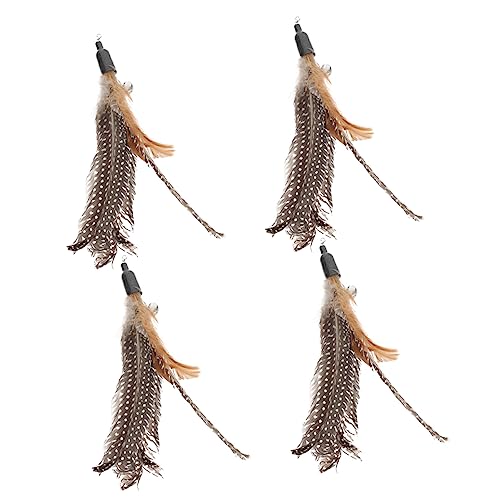 INOOMP 4stücke Teiliges Katzenspielzeug Federn Interaktive Katzenangel Für Kätzchen Und Katzen Verbessert Die Geschicklichkeit Geeignet Für Drinnen Und Draußen Sanft Und Sicher Für INOOMP 4stücke Teiliges Katzenspielzeug Federn Interaktive Katzenangel Für Kätzchen Und Katzen Verbessert Die Geschicklichkeit Geeignet Für Drinnen Und Draußen Sanft Und Sicher Für von INOOMP