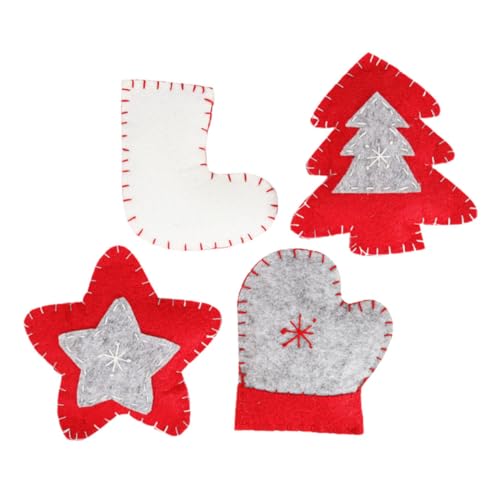 INOOMP 4 Stück Katzenspielzeug Katzenminze-Spielzeug Aus Filzstrumpf Welpenspielzeug Christbaumschmuck Spielzeug Für Kätzchen Weihnachtsspielzeug Rot Katzen-Teaser Filzstoff Haustier INOOMP 4 Stück Katzenspielzeug Katzenminze-Spielzeug Aus Filzstrumpf Welpenspielzeug Christbaumschmuck Spielzeug Für Kätzchen Weihnachtsspielzeug Rot Katzen-Teaser Filzstoff Haustier von INOOMP