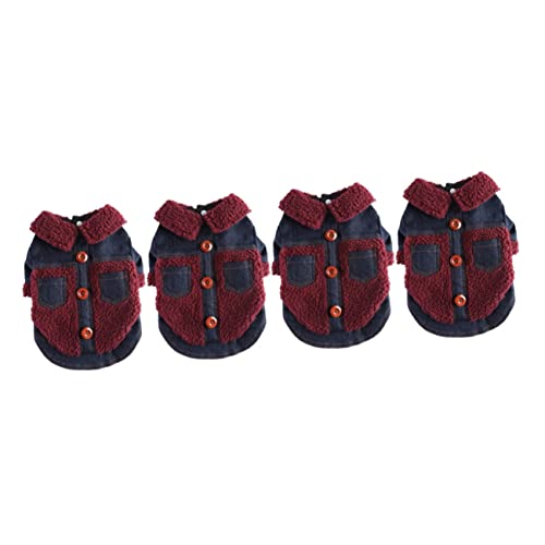 INOOMP 4 Stück Kleidung für Haustiere hundewintermantel hundemantel Welpenpullover Haustierzubehör Kleider äntel entzückendes Hundekleid Haustiermantel Winddicht Hundekleidung der Hund INOOMP 4 Stück Kleidung für Haustiere hundewintermantel hundemantel Welpenpullover Haustierzubehör Kleider äntel entzückendes Hundekleid Haustiermantel Winddicht Hundekleidung der Hund von INOOMP