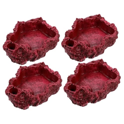 INOOMP 2sets Reptil Schüssel Harz Reptil Gericht Für Schildkröte Terrarium Feeder Schmücken 2 Stücke * 2 von INOOMP