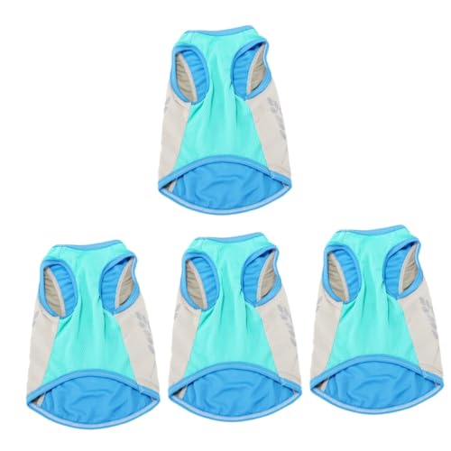 INOOMP 4 Stück Kühlweste Für Haustiere Modekleidung Sommerhemden Trendige Kleidung Welpen-Shirts Ärmelloses Hemd Outdoor-Trainingsweste Hundeweste Polyester Französischer Kampf Kühlanzug INOOMP 4 Stück Kühlweste Für Haustiere Modekleidung Sommerhemden Trendige Kleidung Welpen-Shirts Ärmelloses Hemd Outdoor-Trainingsweste Hundeweste Polyester Französischer Kampf Kühlanzug von INOOMP