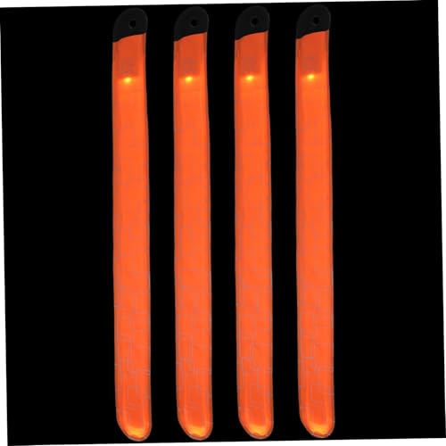 INOOMP 4 Stück LED-Pferde-Knöchelriemen Handgelenkleuchte für den Außenbereich LED-Laufbänder Lichter Scheinwerfer für Schuhe Band Handgelenk Glocken Armbänder Laufgürtel Stoff Orange INOOMP 4 Stück LED-Pferde-Knöchelriemen Handgelenkleuchte für den Außenbereich LED-Laufbänder Lichter Scheinwerfer für Schuhe Band Handgelenk Glocken Armbänder Laufgürtel Stoff Orange von INOOMP