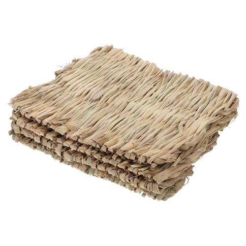 INOOMP 4 Stück Nestauflage Taubennest-Pads Kaninchen Kratzunterlage Kaninchen Kratzmatte Kaninchenmatte Heumatten für Kaninchen Grasteppich innen Grasbelastung Stroh Khaki INOOMP 4 Stück Nestauflage Taubennest-Pads Kaninchen Kratzunterlage Kaninchen Kratzmatte Kaninchenmatte Heumatten für Kaninchen Grasteppich innen Grasbelastung Stroh Khaki von INOOMP