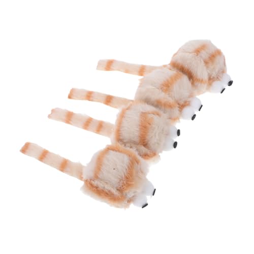 INOOMP 4 Stück Simulierte Plüschmaus Zum Necken Von Katzen Spielzeugmaus Katzen- - Kittenzubehör Für Wohnungskatzen Katzenspielzeug Mäuse Für Katzen INOOMP 4 Stück Simulierte Plüschmaus Zum Necken Von Katzen Spielzeugmaus Katzen- - Kittenzubehör Für Wohnungskatzen Katzenspielzeug Mäuse Für Katzen von INOOMP