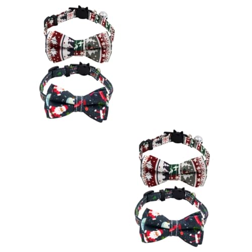 INOOMP 4 Stück Weihnachtsmann- Weihnachten hundehalsband Weihnachts-Hundehalsband Weihnachtshalsbänder für abtrünnige Katzen Fliegen für Haustiere Katzenhalsband Haustierzubehör INOOMP 4 Stück Weihnachtsmann- Weihnachten hundehalsband Weihnachts-Hundehalsband Weihnachtshalsbänder für abtrünnige Katzen Fliegen für Haustiere Katzenhalsband Haustierzubehör von INOOMP