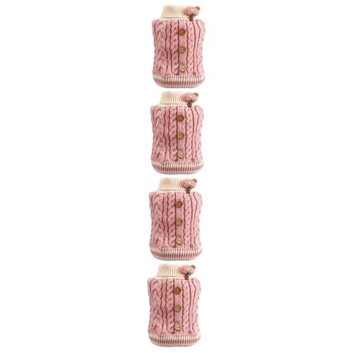 INOOMP 4 Stück Welpenweste aus Baumwolle Haustierkleidung Kleiner Hund Kätzchen Bequeme Hundekleidung hundemantel Dog Raincoat Warmhaltender Hundepullover Katze warme Kleidung Stoff Rosa INOOMP 4 Stück Welpenweste aus Baumwolle Haustierkleidung Kleiner Hund Kätzchen Bequeme Hundekleidung hundemantel Dog Raincoat Warmhaltender Hundepullover Katze warme Kleidung Stoff Rosa von INOOMP