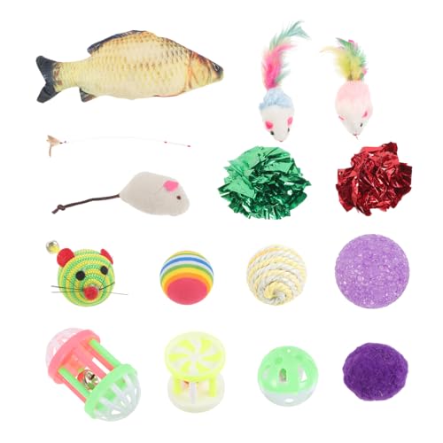 INOOMP 48 STK Gefälschte Mausspielzeuge Katze Regenbogenkugeln Zubehör Für Katzenspielzeug Kätzchenspielzeug Für Katzen Kauspielzeug Spielzeug Für Kätzchen Haustier 16-teiliges Set INOOMP 48 STK Gefälschte Mausspielzeuge Katze Regenbogenkugeln Zubehör Für Katzenspielzeug Kätzchenspielzeug Für Katzen Kauspielzeug Spielzeug Für Kätzchen Haustier 16-teiliges Set von INOOMP