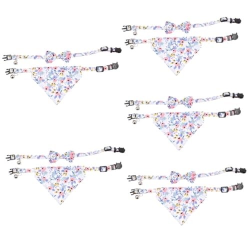 INOOMP 5 Sets -dekohalsband Dreiecksschal Fliege Bequem für Die Geburtstagsfotosession Ihres Haustiers INOOMP 5 Sets -dekohalsband Dreiecksschal Fliege Bequem für Die Geburtstagsfotosession Ihres Haustiers von INOOMP