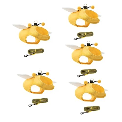 INOOMP 5 Sets Einstellbare Kätzchen Weste Katze Und Leine Set Pet Walking Ziehen Seil von INOOMP