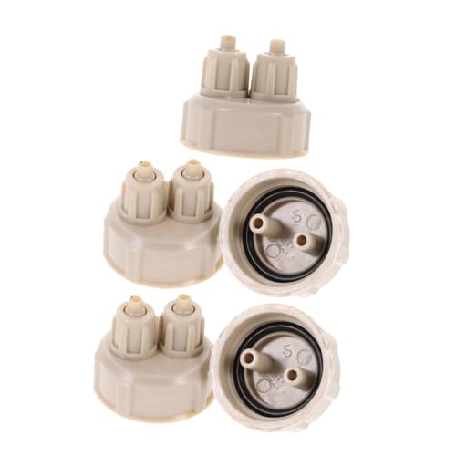INOOMP 5 Stück Schnelle Kohlendioxid Reaktor Abdeckungen Praktischer Co2 Diffusor Flaschenverschluss Aquarium Co2 Flaschenabdeckungen Tragbare Co2 Kappen Abs Konstruktionskunststoff von INOOMP
