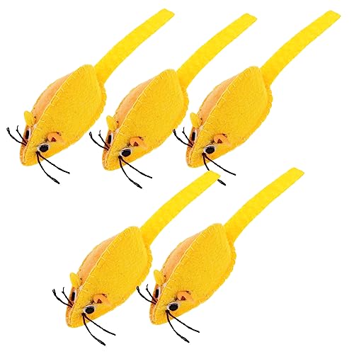 INOOMP 5stücke Teiliges Katzen-spielzeugset Aus Weichem Canvas Interaktive Mäuse Für Katzen Für Unabhängiges Spielen Aktivität Orangefarben Langlebig Und Leicht Für Katzenliebhaber INOOMP 5stücke Teiliges Katzen-spielzeugset Aus Weichem Canvas Interaktive Mäuse Für Katzen Für Unabhängiges Spielen Aktivität Orangefarben Langlebig Und Leicht Für Katzenliebhaber von INOOMP