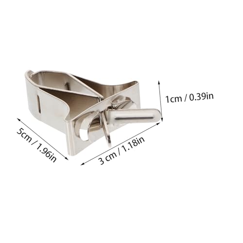 INOOMP 5 Stück Teiliges Edelstahl Vogelkäfig Futterklammern für Papageien Gemüse Obst Halterung Langlebig Stabil Vielseitig für Saubere Vogelhaltung von INOOMP