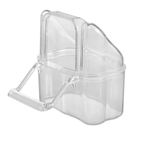 INOOMP 5 Stück Teiliges Papageien Trinkbecher Hängender Vogelfutterspender aus Acryl Großer Futter Wassernapf für Wellensittiche und Wildvögel Praktisches Käfigzubehör zur Einfachen von INOOMP
