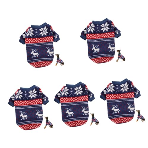 INOOMP 5 Teiliges Weihnachts Haustier Pullover Hasen Outfits Kleine Hundekleidung Weihnachts Hunde Outfit Bequeme Welpen Kleidung Weihnachts Hunde Kleidung Weihnachts Haustier INOOMP 5 Teiliges Weihnachts Haustier Pullover Hasen Outfits Kleine Hundekleidung Weihnachts Hunde Outfit Bequeme Welpen Kleidung Weihnachts Hunde Kleidung Weihnachts Haustier von INOOMP