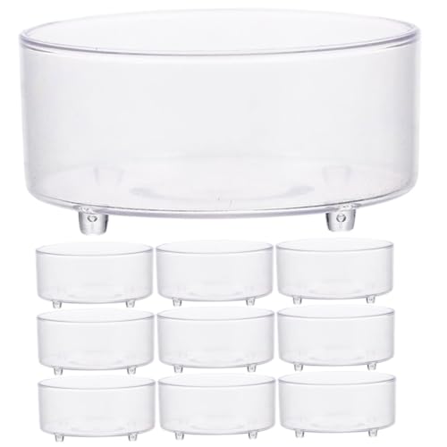 INOOMP 50stücke Reptilien Wasserschalen Transparente Futterschalen Für Schildkröten Geckos Kleine Reptilien Stabile Und Leicht Zu Reinigende Futter Und Trinkschalen Aus Acryl INOOMP 50stücke Reptilien Wasserschalen Transparente Futterschalen Für Schildkröten Geckos Kleine Reptilien Stabile Und Leicht Zu Reinigende Futter Und Trinkschalen Aus Acryl von INOOMP