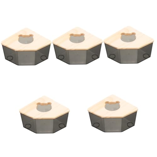 INOOMP 5 Stücke Praktische Chinchilla Bad Box Tier Sand Badewanne Ratte Hideout Gerbil Bad Zubehör INOOMP 5 Stücke Praktische Chinchilla Bad Box Tier Sand Badewanne Ratte Hideout Gerbil Bad Zubehör von INOOMP