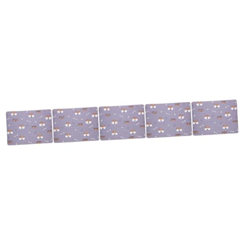 INOOMP 5St Futtermatte für Haustiere Hunde Matte hundepolster hundematten Hundefutter isolierte Matte hundenapf Matte Knochen Tierfutter Geschirr Hündchen Wasserschale Diatomeenschlamm von INOOMP