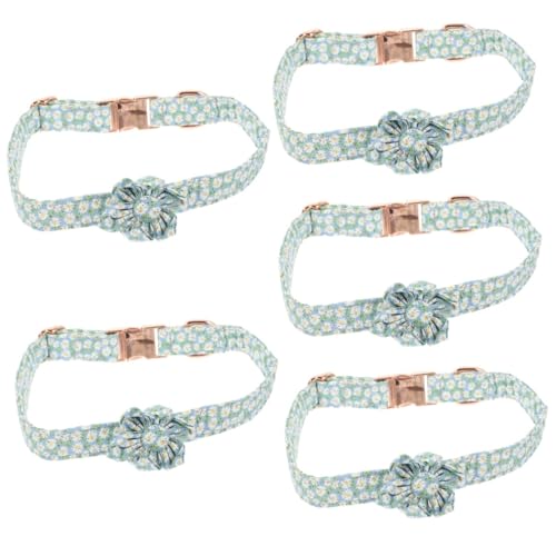 INOOMP 5 Stück Verstellbares Personalisiertes Hundehalsband Dekoratives Welpenhalsornament Für Den Außenbereich Helles Musterhalsband Für Hunde von INOOMP