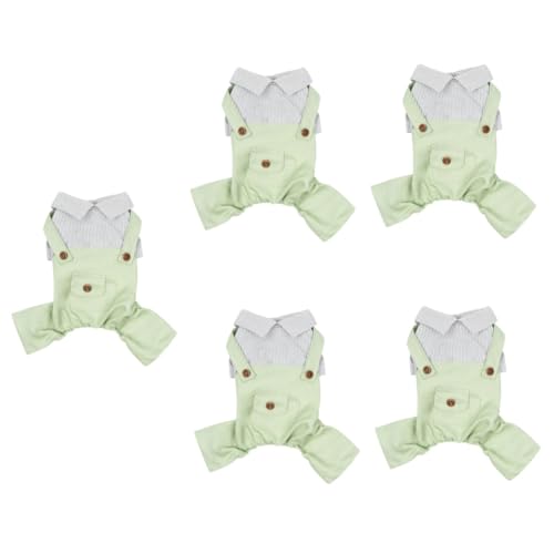 INOOMP 5St Hunde-Overalls Sommerdeko Strandhundehemd Grün Hundebekleidung hundekleidung Kleider äntel Hunde- und Katzenbekleidung Frühlings-Sommer-Welpenkleidung ädchen Mantel schmücken von INOOMP