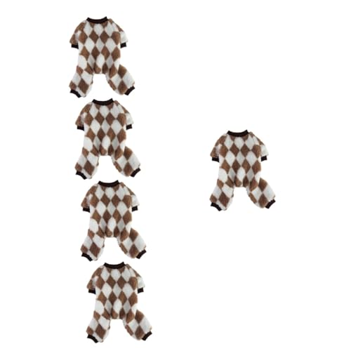 INOOMP 5St Kleidung für Haustiere schöne Welpenkostümdekoration Hundezubehör hundekostüm Hunde kostüm Kleider Schlafanzug für Männer dekoratives Welpenkleid tragbare Hundekleidung behaart von INOOMP