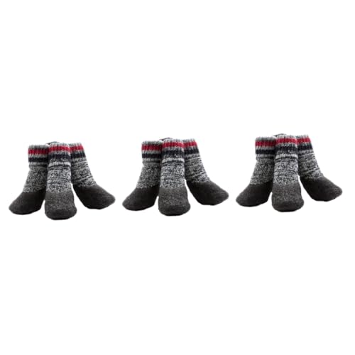 INOOMP 3er-Set – Hundesocken Gepolsterte Hundeschuhe Für Die Pfoten Von Haustieren 2 Paar X 3 von INOOMP