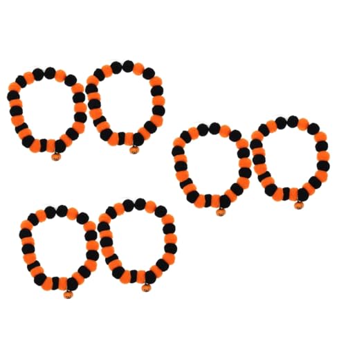 INOOMP 6 STK Halloween-Kragen Halloween-Hundekostüm elastisches Katzenhalsband Halloween pet Collar Cat Collar Decoration Halsband für Haustiere Katzenhalsband im Glockendesign Nylon INOOMP 6 STK Halloween-Kragen Halloween-Hundekostüm elastisches Katzenhalsband Halloween pet Collar Cat Collar Decoration Halsband für Haustiere Katzenhalsband im Glockendesign Nylon von INOOMP